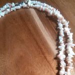 Peruvian Pink Opal Chips Sterling Silver Necklace (36 Inch) Photo 2