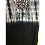 Vocal Women TieDye Tunic/Dress Rhinestone Embellished Shirt Sz. Sm/Med Blue/Grey Photo 6