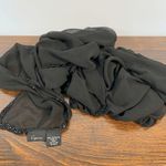 Cejon Women's 100% Polyester Beaded Sheer Shawl Scarf Black Size 73x20 Photo 4