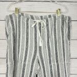 Sundance Blue Striped Gauze Cotton Pants Womens Size Medium Lined Boho Beach Photo 2