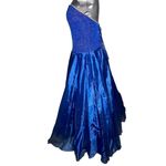 ballgown formal dress strapless princess blue tulle Vintage 1990s Size 10 Photo 4
