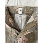 Gap Floral Print Women's mid rise cotton stretch chino shorts preppy minimalist Photo 3