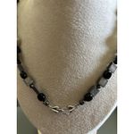 Artisan, Stone, Bead, Jasper 22 Inch Gray, Black And Red Bold Necklace, nature Gray Photo 3