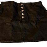 Forever 21 Women 5 Button Closure Pocket Medium Black Short Skirt Sku 3137 Photo 2
