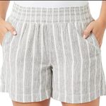 Briggs New York Briggs Women's Linen Blend 4 Pocket Woven Casual Pull-on Shorts Black Size XL Photo 0