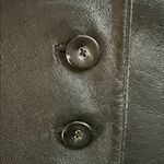 Nine West Black Leather Jacket Fitted Waist Size XLarge 100% leather shell Photo 4