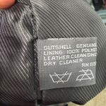 Garson by REM Garson Genuine Leather Pants 6 Black Studded Straight Leg Lined Photo 11