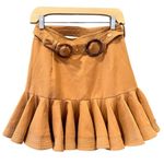 Beulah Buelah Style Buckles Peplum Mini Skirt, Size Medium Photo 0