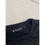 Athleta Women’s Black Raglan Snap Sleeve Mini Sweater Dress Crew Neck Size M Photo 3