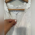 Dear John MELODIE TIERED RUFFLE DRESS PEARLED IVORY FLORAL EMBROIDEY XS 1307 Photo 7