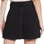 We The Free Free People Denim Mini Skirt Cosmico Flirt Fringe Hem Parker Collection Black 28 Photo 1