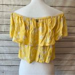  Billabong Off Shoulder Tropical Ruffle Top Photo 7