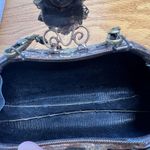 Maya Evangelista Resin Vintage Rhinestone Bead Clutch Handbag purse crossbody Black Photo 9