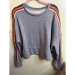 Madewell  Rainbow-Inset Crop Sweatshirt, size 3X Photo 1