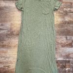 Jessica Simpson Long Green T-shirt Dress With Side Slits Size Small Photo 0