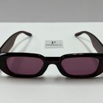 Small Retro Sunglasses / Burgundy Retro Sunglasses Purple Photo 0
