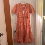 Maisie Chic Pink Floral Midi Skirt Size M Photo 4