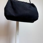 Maraolo Italy Vintage Black Suede Leather Shoulder Bag Designer Purse Photo 3