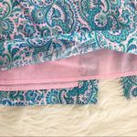 Antonio Melani Blue Paisley Pencil Skirt Belted Tie Waist Liberty London Size 2 Photo 5