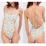 For Love & Lemons Love & Lemons Devon one-piece swimsuit in a retro floral print Photo 1