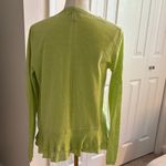 Banana Republic  Light Green Ruffled Cardigan Photo 2