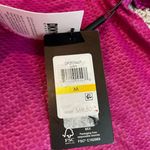 DKNY  Women's Purple Honeycomb Mesh Funnel-Neck Sweatshirt Size M Long Sleeve Photo 6