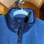 Aerie NWT Dream Sherpa Quarter Zip Sweatshirt Marbled Blue Size XL Photo 6