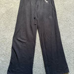 Victoria's Secret Victoria’s Secret Pink Black Wide Leg Sweatpants Size M Drawstring Loungewear Photo 0