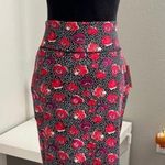 Fashion nene Womens Floral Stretch Pull On Midi Pencil Skirt Size Large Photo 0