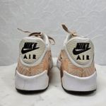 Nike  Air Max 90 Print Sneakers Women 6.5 White Bronze Leather Lace Up Running Photo 3