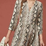 Maeve Anthropologie  Juno‎ Snake Python Print Dress Sz XS Photo 0