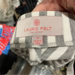 Laurie felt Y2K bamboo super soft striped handkerchief hem pull on midi skirt Gray Size M Photo 2