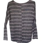 Self Esteem  XL charcoal striped scoop neck hi low Photo 5