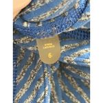 Lululemon Ice Queen Top Size 6 Blue Stripe Long Sleeve Quilted Shirt Thumb Holes Photo 2