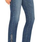 MOTHER The Rascal Ankle Zip Jeans Women’s 24 Blue Straight Cropped Denim Photo 1