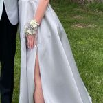 Macy's  Silver Prom Dress Photo 0