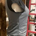 Spanx top womens cap short sleeve UPF50+ cool gray black style SA0115 shirt SzM Photo 81