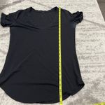 Lululemon Black Cuffed Sleeves Short Sleeve Shirt Photo 8