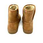DV Dolce Vita size 7 ankle height sherpa lined tan‎ boots slip on faux fur Brown Photo 3