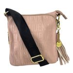 Steve Madden Bglamm Logo Embossed Blush Pink Crossbody Shoulder Bag tassel Photo 0
