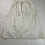 Vintage Ivory Lace Trim Half Slip Dress Extender Lingerie Small Floral White Photo 3