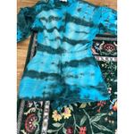 Something Navy  Esmeralda Tie Dye Henley Romper in Blue medium Photo 2