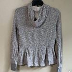 Anthropologie  Saturdau Sunday Peplum Grey Knit Zip Up Sweatshirt from Size Med Photo 8