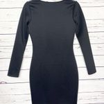XOXO Black & White Geometric Long Sleeve Bodycon Mini Dress Size 4 Small Photo 5