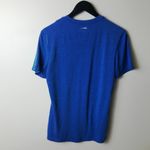 Urban Outfitters Adidas Kansas Jayhawks T Shirt Blue Medium M Basketball University Graphic Tee Photo 2