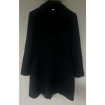 Liu Jo Milano Black Wool Blend Double Breasted Coat Women’s 44 L Classic Italy Size L Photo 2