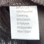 Ming Wang EUC  Open Front Sweat Top Black White Stripe Faux Leather Trim Medium Photo 7