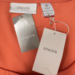 Chico's Tiered Aimee Sleeveless Tank Top Blouse Sundrenched Orange Women’s Size 3 Photo 7