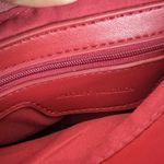 Badgley Mischka Badgley‎ Mischka Woven Tweed Messenger Bag Gold Red Coquette Pearls Chain Photo 10