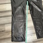 Good American NWT  90's Vinyl Pants Women's Black Faux Leather Size 16 Photo 10